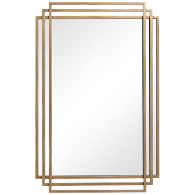 Uttermost - 09688 - Mirror - Amherst - Brushed Gold With Silver Highlights