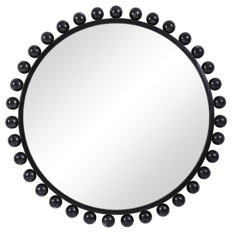 Uttermost - 09694 - Mirror - Cyra - Black With Subtle Silver Undertones