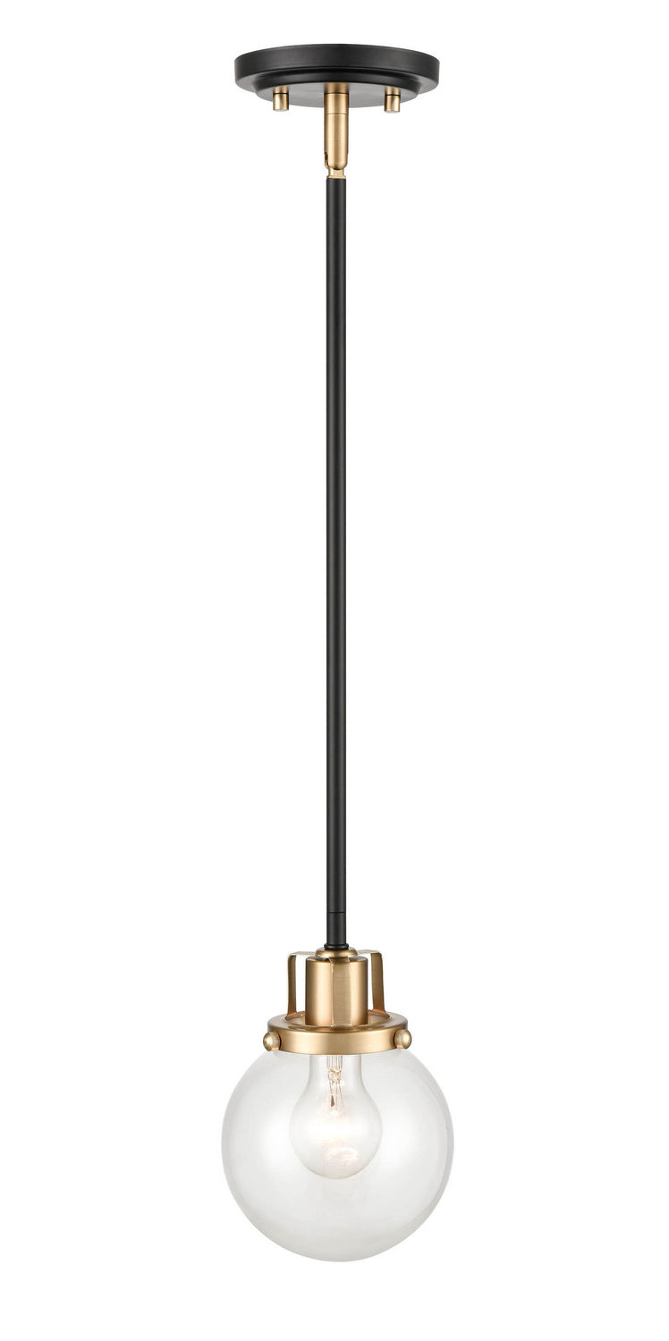 Millennium - 9201-MB/MG - One Light Pendant - Mellrosa - Matte Black / Modern Gold