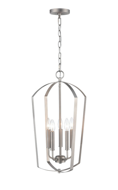 Millennium - 9825-SN - Five Light Chandelier - Ivey Lake - Satin Nickel