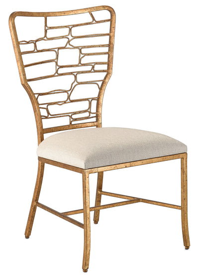 Currey and Company - 7000-0952 - Chair - Vinton - Gilt Bronze