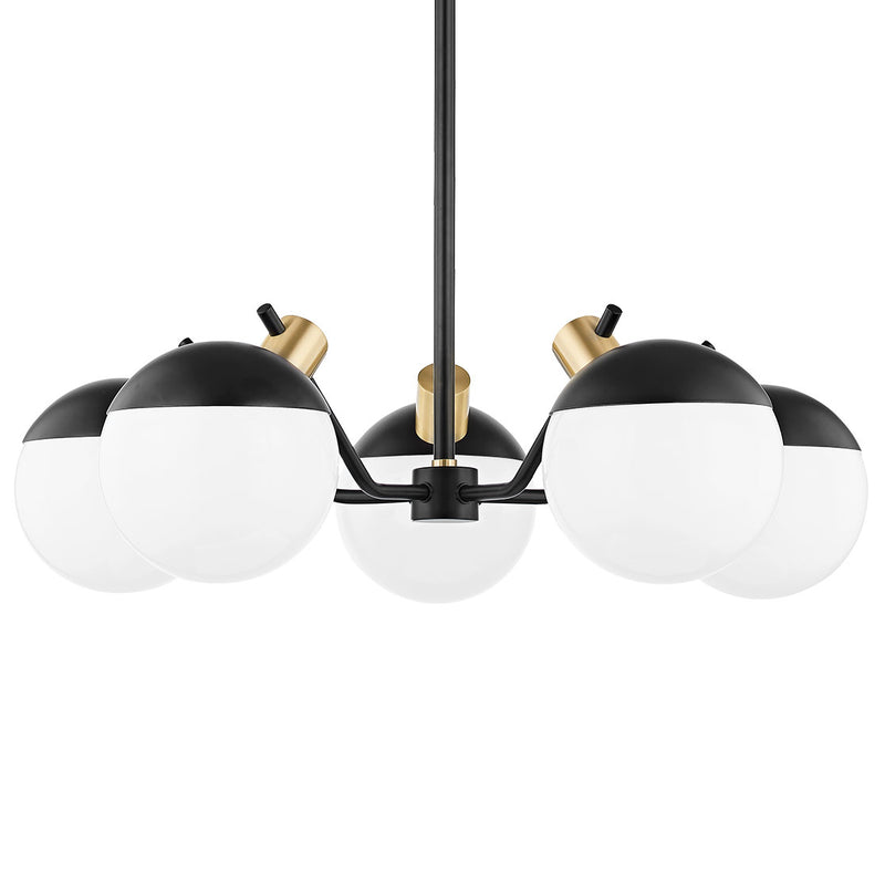 Mitzi - H573805-AGB/SBK - Aged Brass / Black