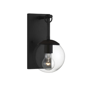 Meridian - M50029BK - One Light Outdoor Wall Sconce - Moutd - Matte Black