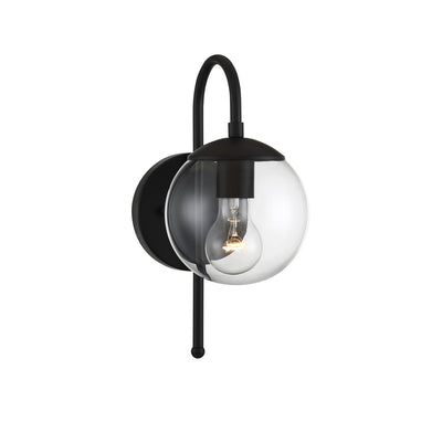 Meridian - M50030BK - One Light Outdoor Wall Sconce - Moutd - Matte Black