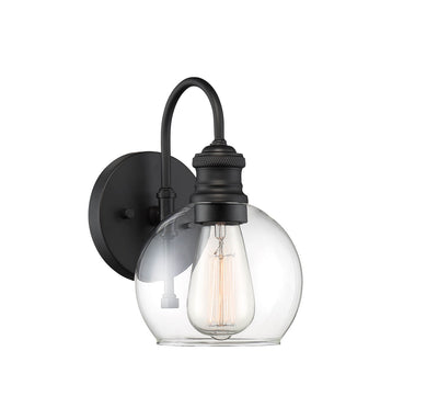 Meridian - M50040BK - One Light Outdoor Wall Sconce - Moutd - Matte Black