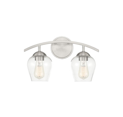 Meridian - M80031BN - Two Light Bathroom Vanity Light - Mbath - Brushed Nickel