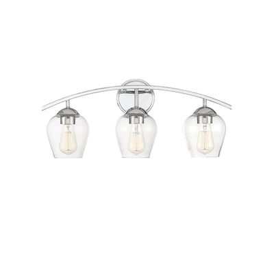 Meridian - M80032CH - Three Light Bathroom Vanity Light - Mbath - Chrome
