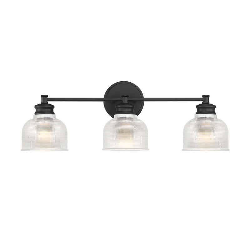 Meridian - M80035MBK - Three Light Bathroom Vanity Light - Mbath - Matte Black