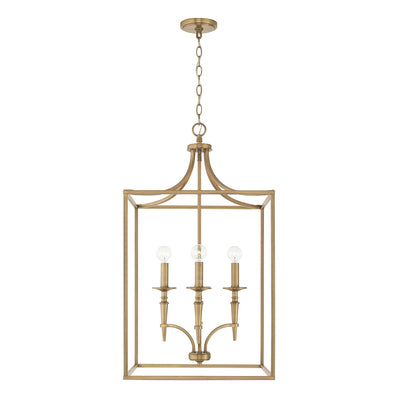 Capital Lighting - 542641AD - Four Light Foyer Pendant - Abbie - Aged Brass