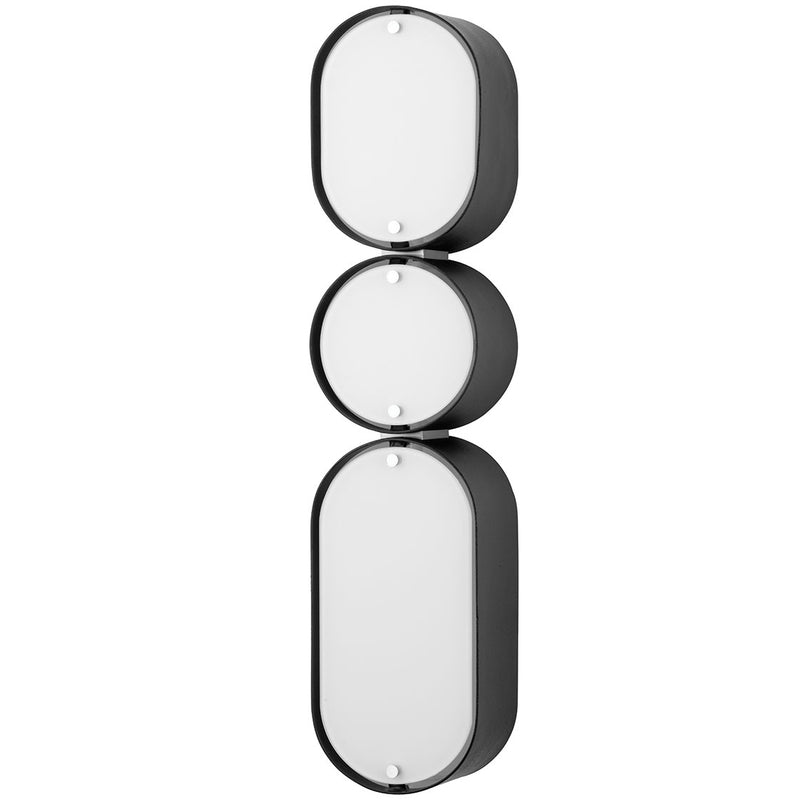 Corbett Lighting-393-03-SBK/SS-Stainless Steel/ Black
