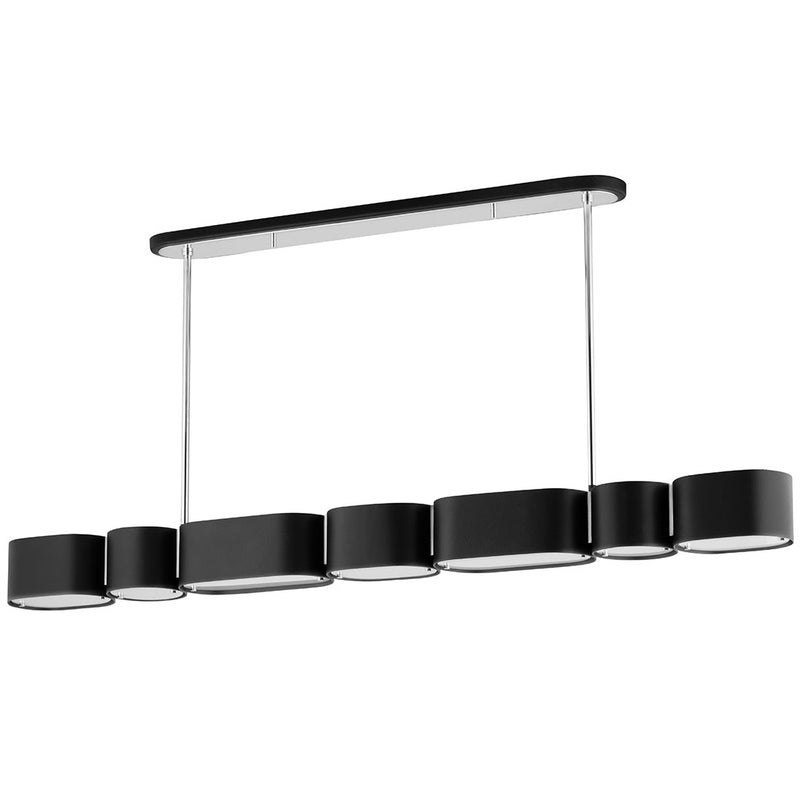 Corbett Lighting-393-54-SBK/SS-Stainless Steel/ Black