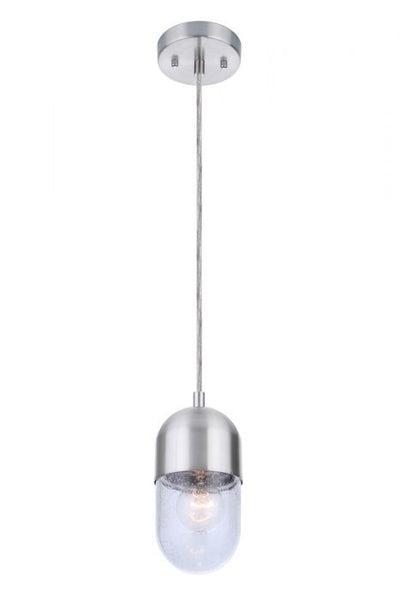 Craftmade - 55091-BNK - One Light Mini Pendant - Pill - Brushed Polished Nickel