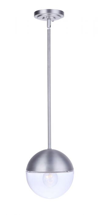 Craftmade - ZA3411-SA - One Light Outdoor Pendant - Evie - Satin Aluminum