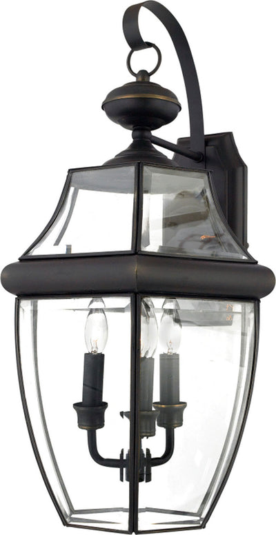 Quoizel - NY8318Z - Three Light Outdoor Wall Lantern - Newbury - Medici Bronze