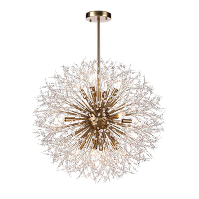 Regina Andrew - 16-1325 - 12 Light Chandelier - Chiffon - Natural Brass