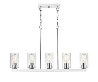 Millennium - 2725-CH - Five Light Pendant - Verlana - Chrome