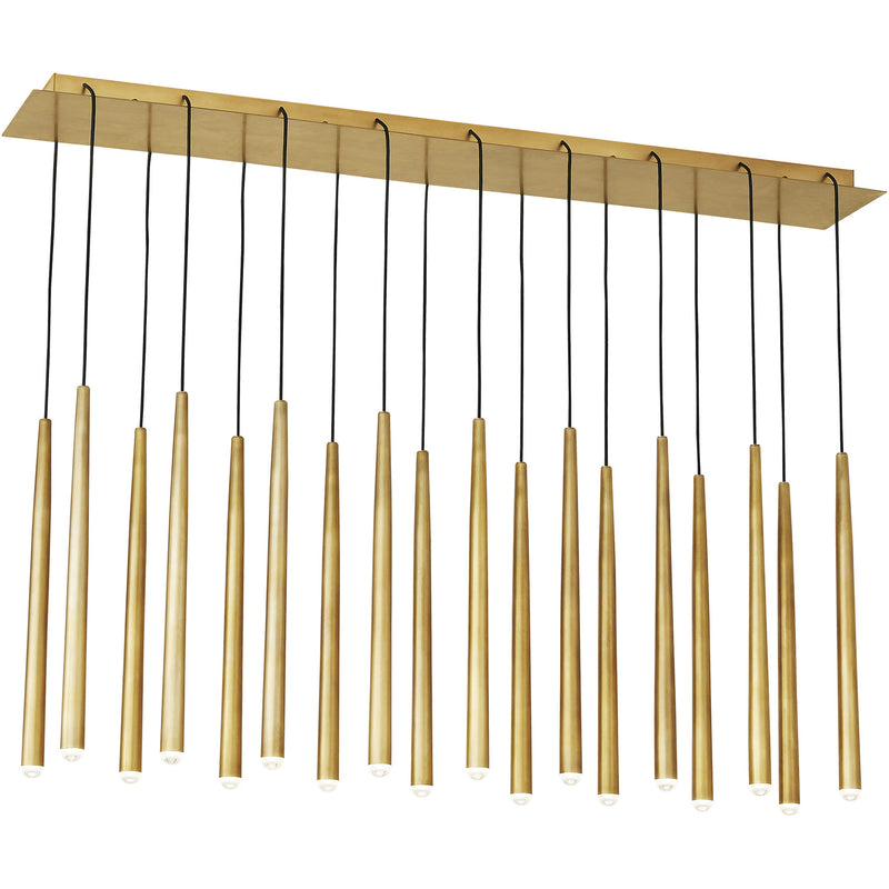 Visual Comfort Modern - 700TRSPPYL18TNBLED930120 - Natural Brass