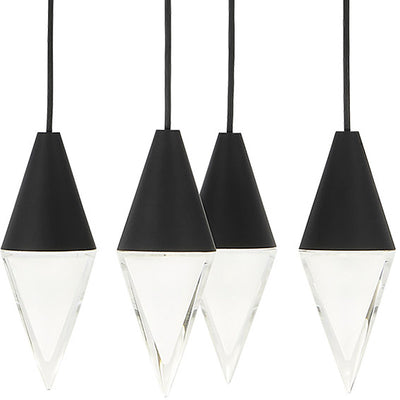 Visual Comfort Modern - 700TRSPTRT4RB-LED930 - Nightshade Black