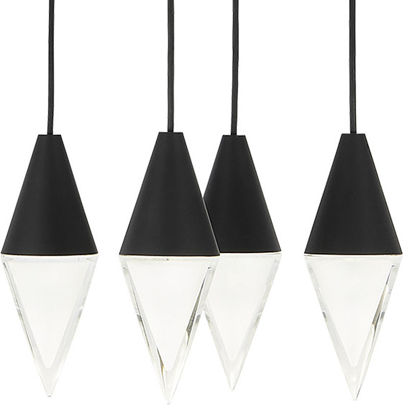 Visual Comfort Modern - 700TRSPTRT4RB-LED930 - Nightshade Black