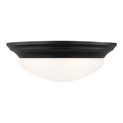 Generation Lighting - 75435EN3-112 - Two Light Flush Mount - Nash - Midnight Black