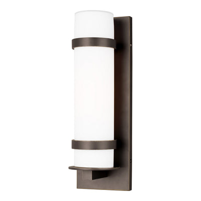 Generation Lighting. - 8618301-71 - One Light Outdoor Wall Lantern - Alban - Antique Bronze