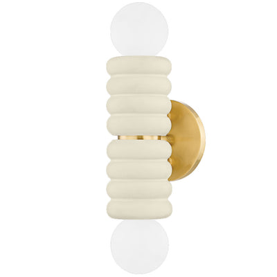 Mitzi - H691102-AGB/CAI - Aged Brass / Ivory