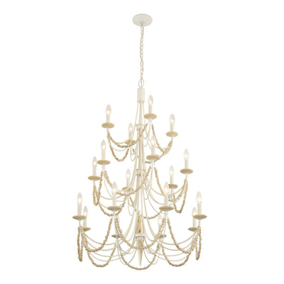 Varaluz - 350C18CW - 18 Light Chandelier - Brentwood - Country White