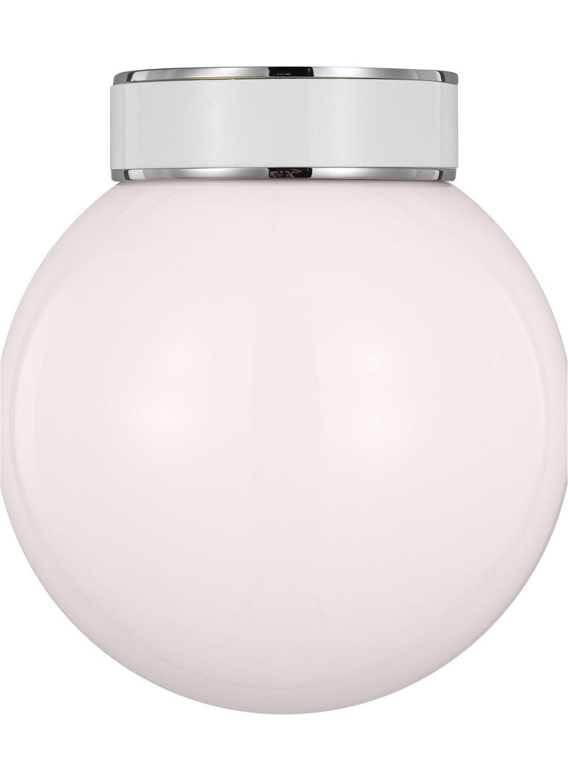 Visual Comfort Studio - KSF1051PNGW - One Light Flush Mount - Monroe - Polished Nickel