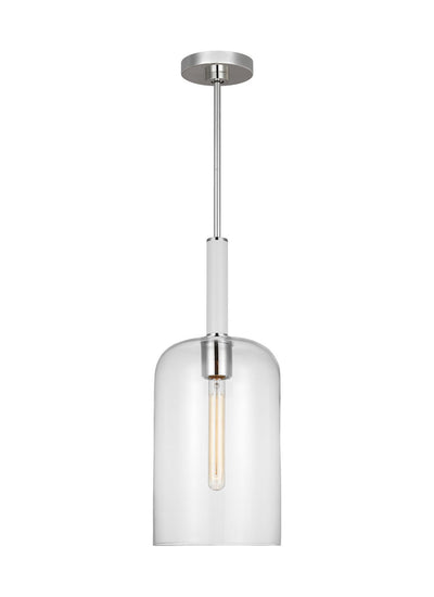 Visual Comfort Studio - KSP1051PNGW - One Light Pendant - Monroe - Polished Nickel