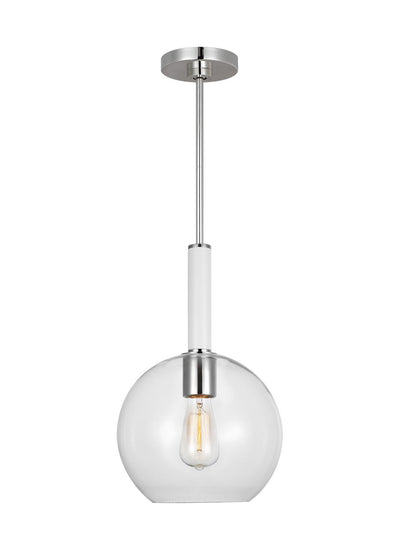 Visual Comfort Studio - KSP1061PNGW - One Light Pendant - Monroe - Polished Nickel