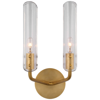 Visual Comfort Signature - ARN 2481HAB-CG - LED Wall Sconce - Casoria - Hand-Rubbed Antique Brass