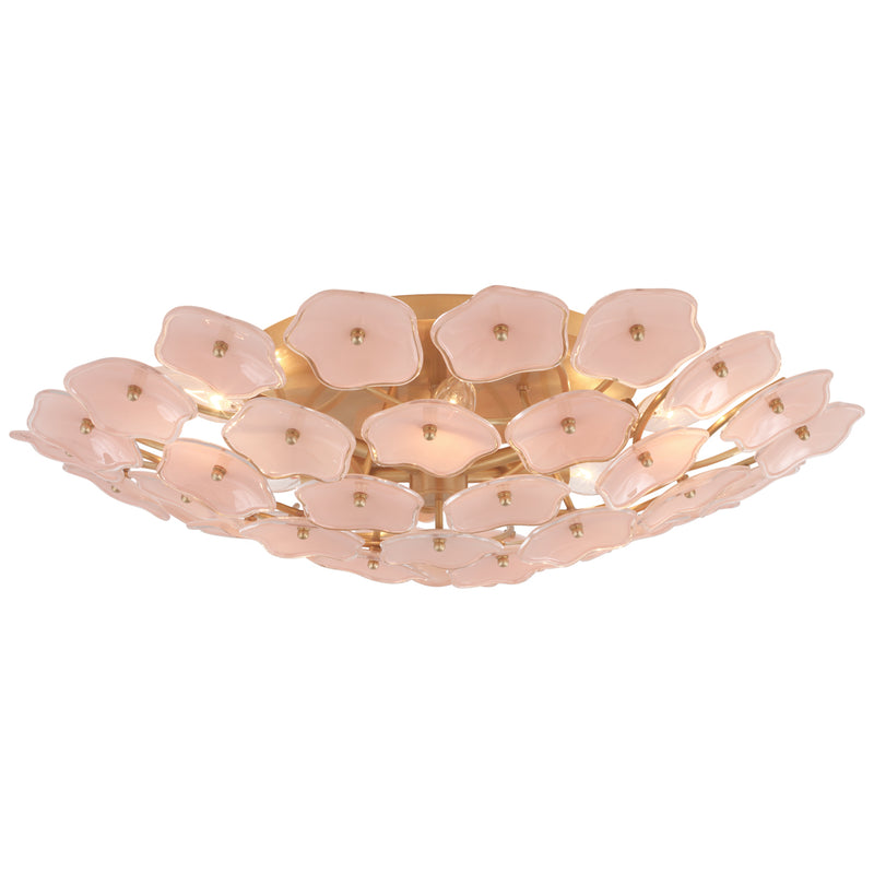Visual Comfort Signature - KS 4066SB-BLS - LED Flush Mount - Leighton - Soft Brass