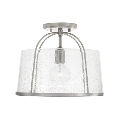 Capital Lighting - 247011BN - One Light Semi-Flush Mount - Madison - Brushed Nickel