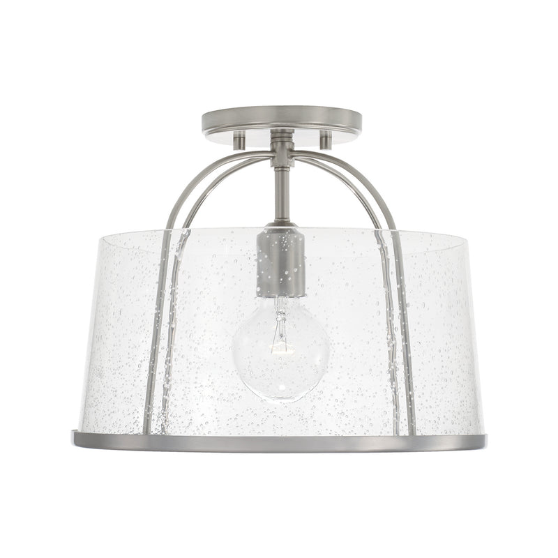 Capital Lighting - 247011BN - One Light Semi-Flush Mount - Madison - Brushed Nickel