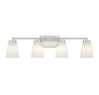 Meridian - M80059BN - Four Light Bathroom Vanity Light - Brushed Nickel
