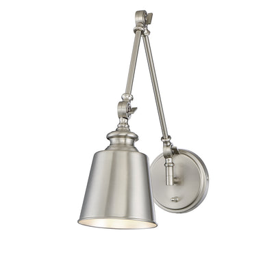 Meridian - M90089BN - One Light Wall Sconce (Set of 2) - Brushed Nickel