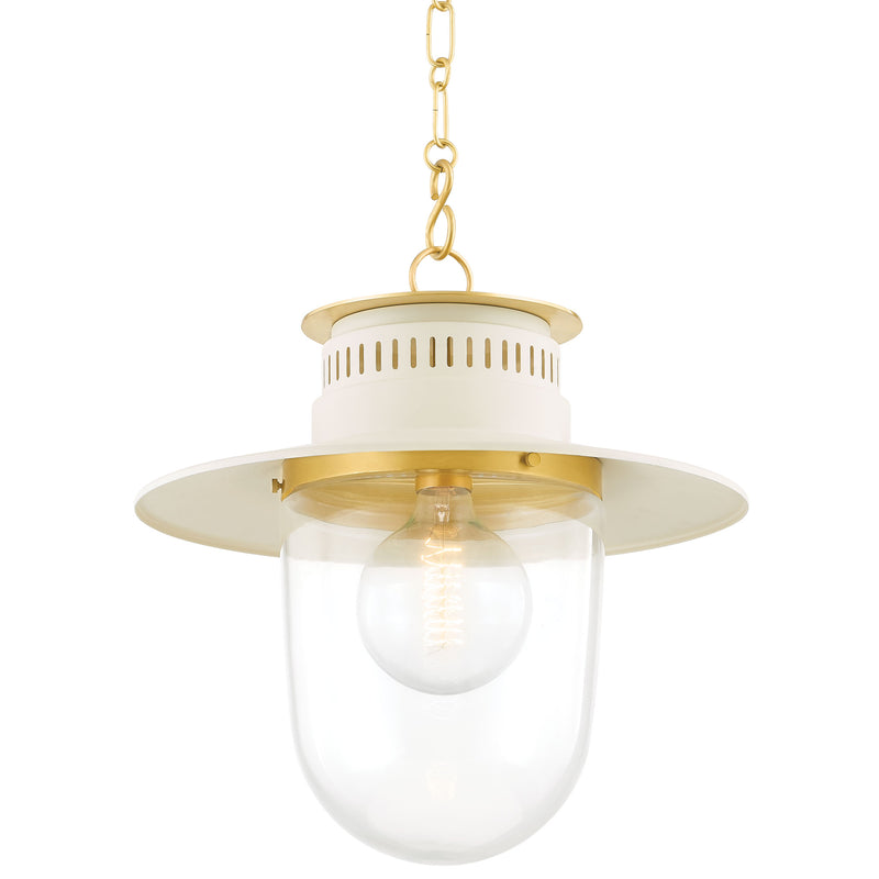 Mitzi - H773701L-AGB/SCR - Aged Brass / Cream