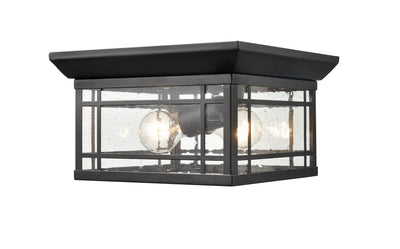 Millennium - 4154-PBK - One Light Flushmount - Armington - Powder Coat Black