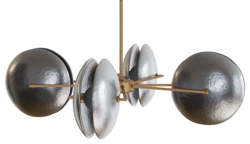 Arteriors-Whitney Chandelier-Antique Brass