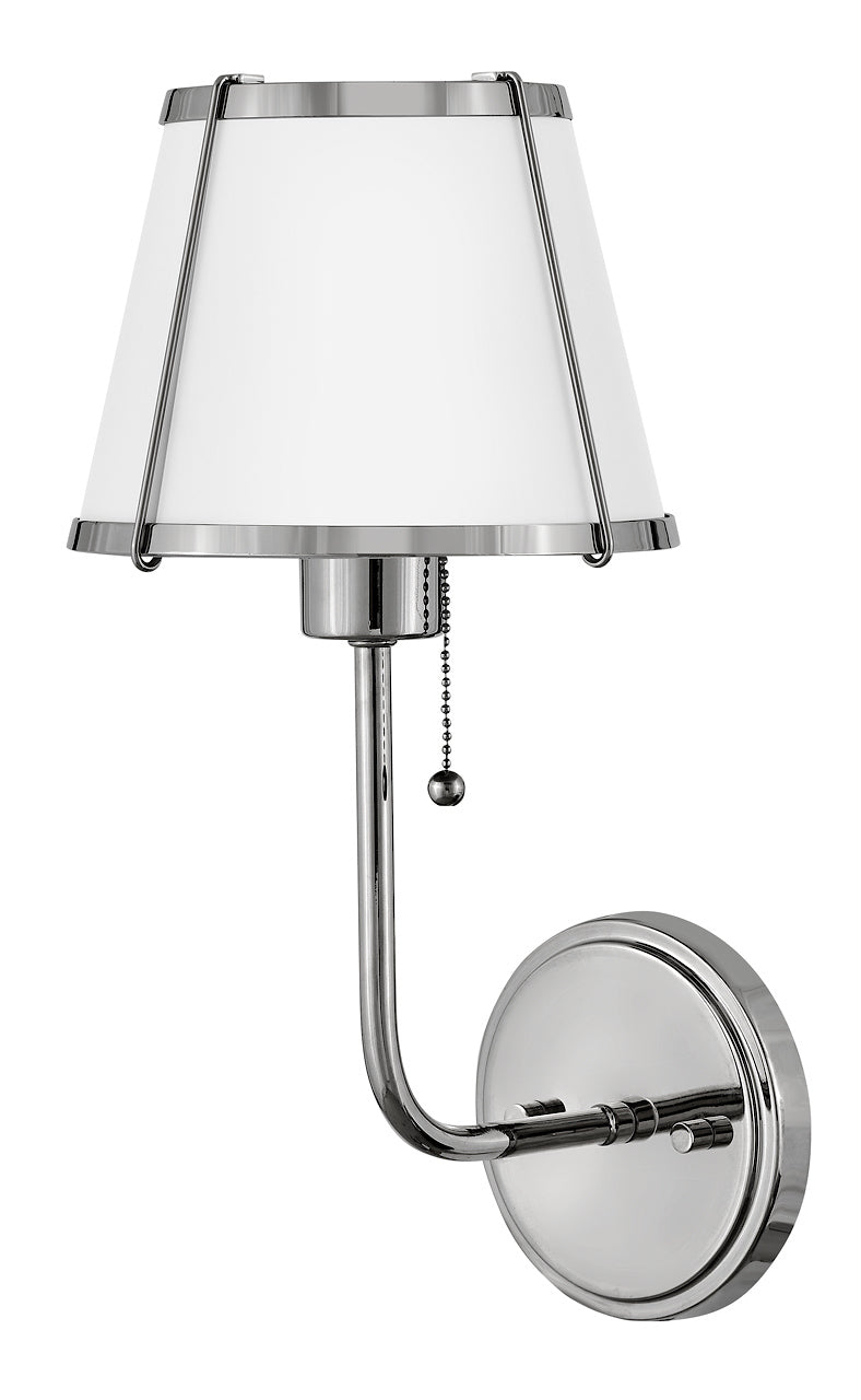 Hinkley-4890PN-Matte White / Polished Nickel