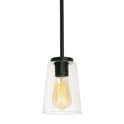 AFX Lighting - JNNP05MBBK - One Light Pendant - Joanna - Textured Black