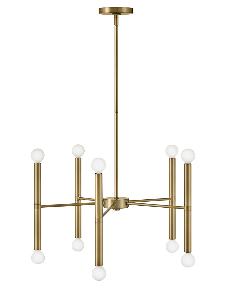 Lark - 83198LCB - LED Chandelier - Millie - Lacquered Brass
