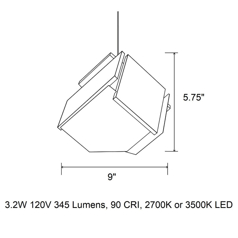 Mica LED Pendant Light