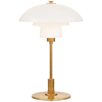 Thomas O'Brien - TOB3513HAB-WG - Hand-Rubbed Antique Brass / White Glass