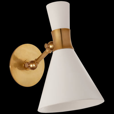 Visual Comfort Signature - S2640HAB-WHT - Hand-Rubbed Antique Brass