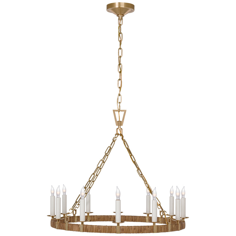 Chapman & Myers - CHC5872AB/NRT -  Natural Rattan / Antique Burnished Brass