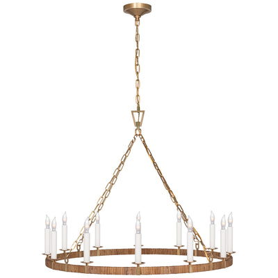 Chapman & Myers - CHC5873AB/NRT -  Natural Rattan / Antique Burnished Brass