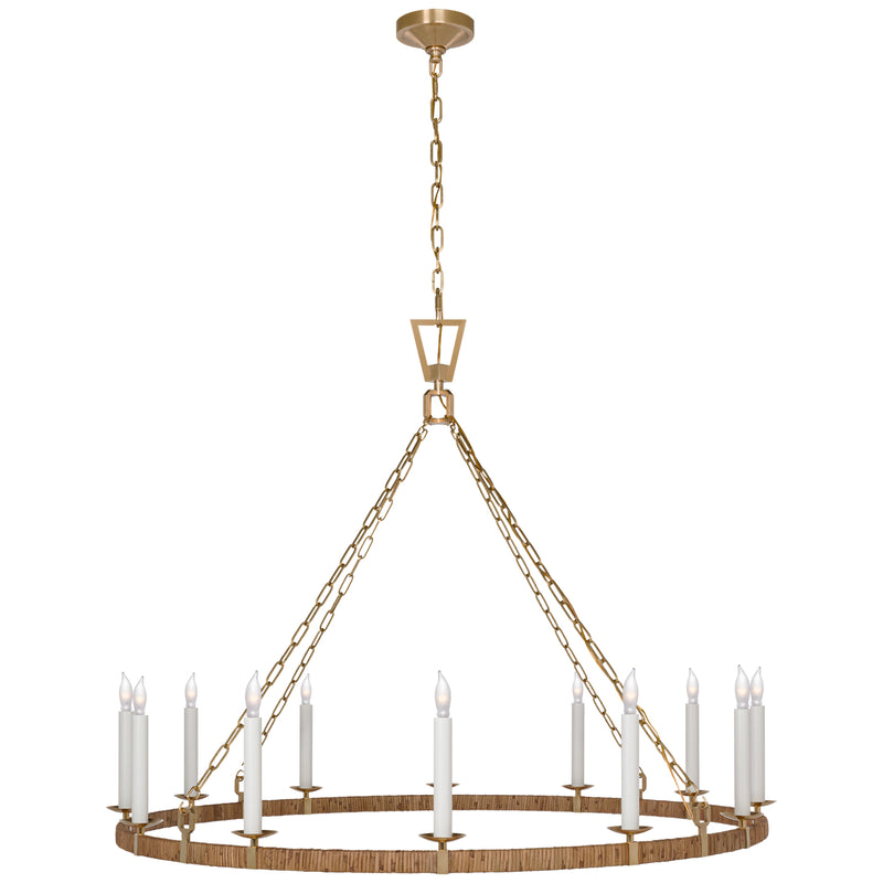 Chapman & Myers - CHC5874AB/NRT -  Natural Rattan / Antique Burnished Brass