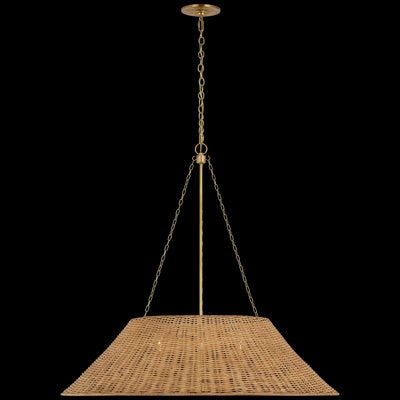 Marie Flanigan - MF5036SB-NTW - Natural Wicker / Soft Brass