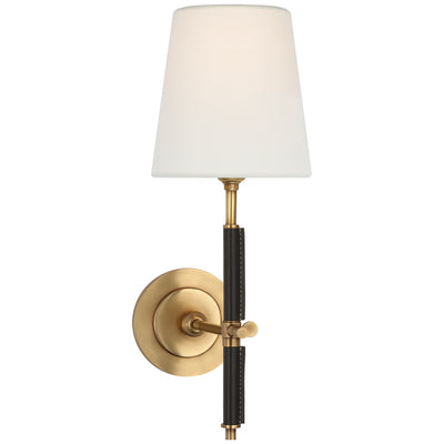 Thomas O'Brien - TOB2580HAB/CHC-L - Hand-Rubbed Antique Brass / Chocolate Leather